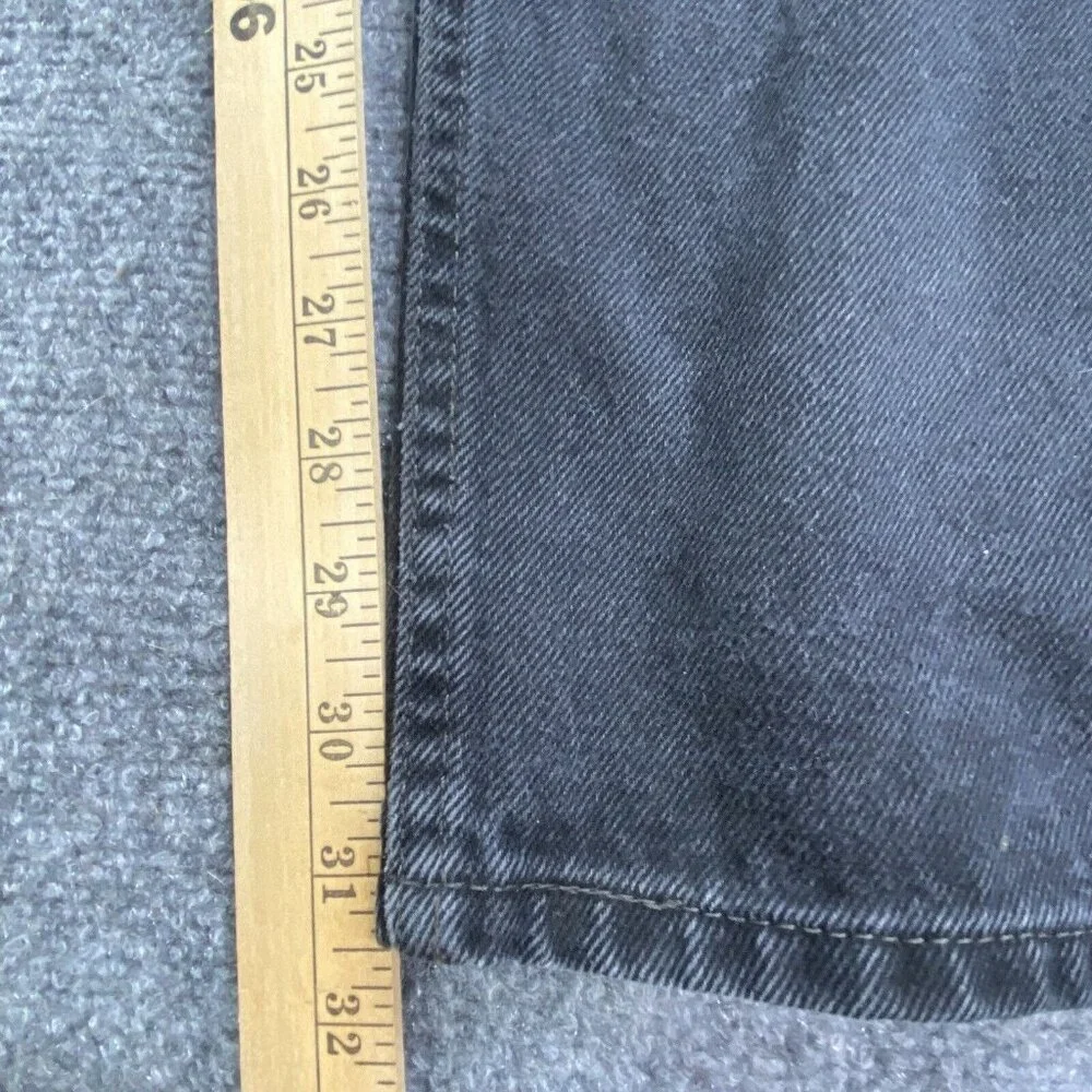 Vintage Y2K Levi's 505 Jeans Mens 36x32 Black Distressed Grunge Streetwear Retro
